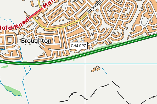 CH4 0PZ map - OS VectorMap District (Ordnance Survey)
