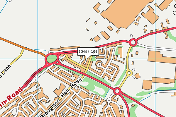 CH4 0QG map - OS VectorMap District (Ordnance Survey)