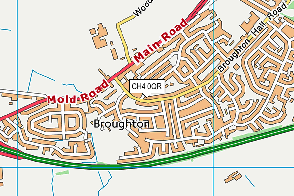 CH4 0QR map - OS VectorMap District (Ordnance Survey)