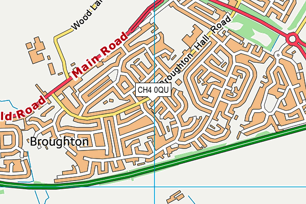 CH4 0QU map - OS VectorMap District (Ordnance Survey)