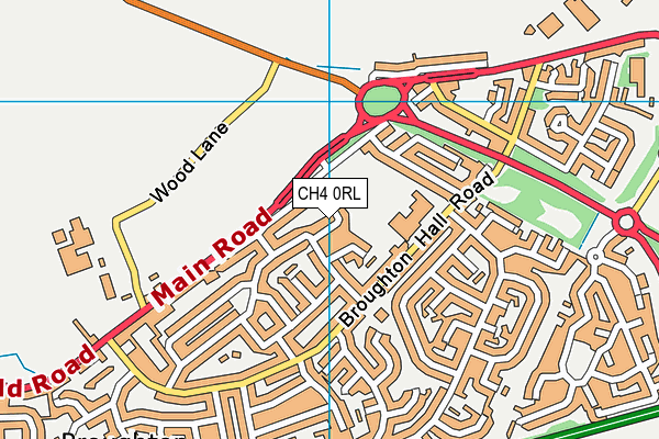 CH4 0RL map - OS VectorMap District (Ordnance Survey)