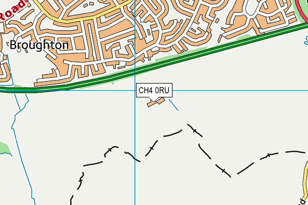 CH4 0RU map - OS VectorMap District (Ordnance Survey)