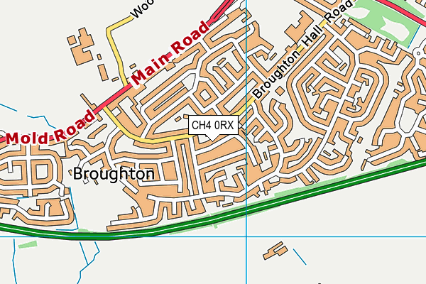 CH4 0RX map - OS VectorMap District (Ordnance Survey)