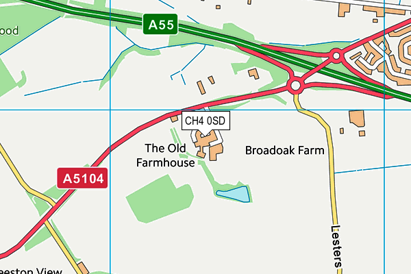 CH4 0SD map - OS VectorMap District (Ordnance Survey)