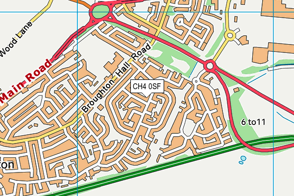 CH4 0SF map - OS VectorMap District (Ordnance Survey)