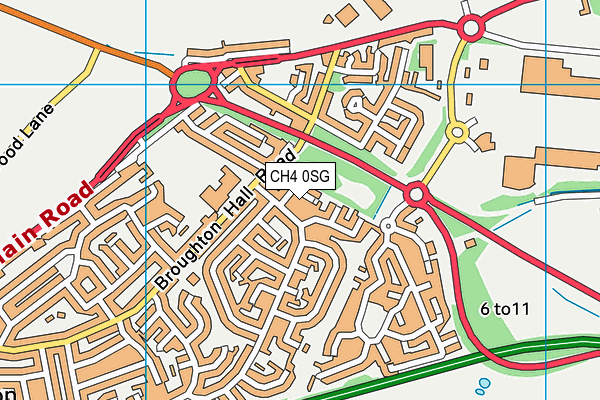 CH4 0SG map - OS VectorMap District (Ordnance Survey)