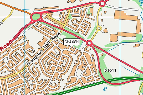 CH4 0SH map - OS VectorMap District (Ordnance Survey)