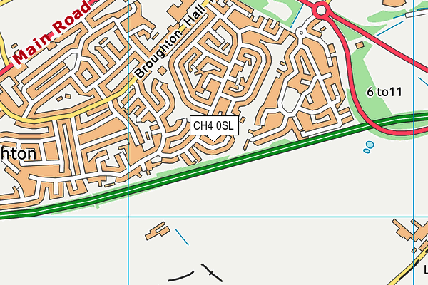 CH4 0SL map - OS VectorMap District (Ordnance Survey)