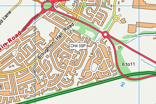 CH4 0SP map - OS VectorMap District (Ordnance Survey)