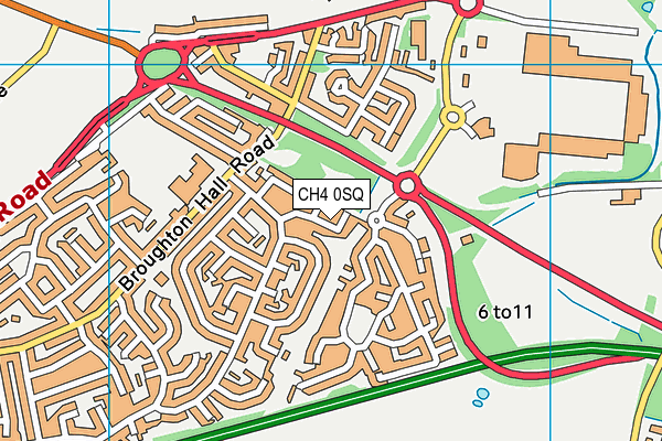 CH4 0SQ map - OS VectorMap District (Ordnance Survey)