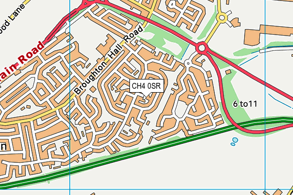 CH4 0SR map - OS VectorMap District (Ordnance Survey)