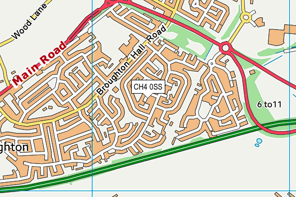 CH4 0SS map - OS VectorMap District (Ordnance Survey)