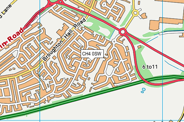 CH4 0SW map - OS VectorMap District (Ordnance Survey)