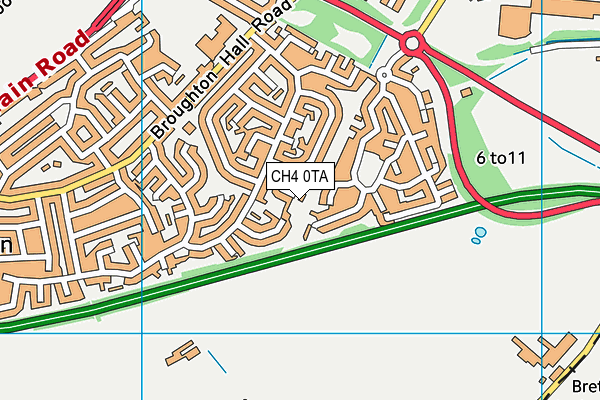 CH4 0TA map - OS VectorMap District (Ordnance Survey)