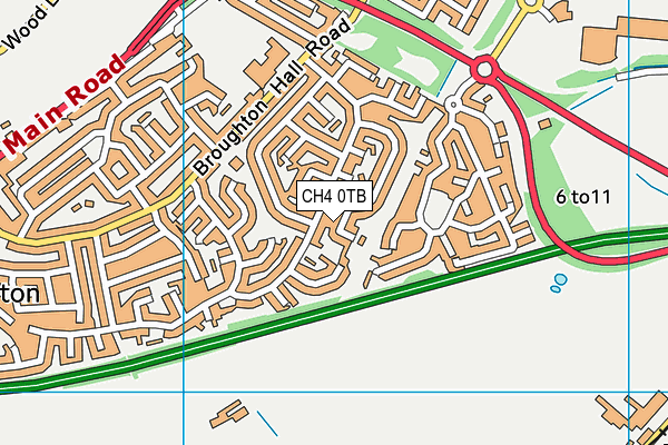 CH4 0TB map - OS VectorMap District (Ordnance Survey)
