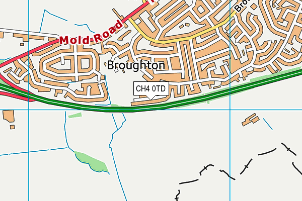 CH4 0TD map - OS VectorMap District (Ordnance Survey)