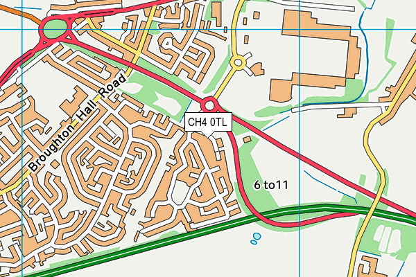 CH4 0TL map - OS VectorMap District (Ordnance Survey)