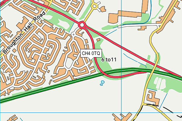 CH4 0TQ map - OS VectorMap District (Ordnance Survey)