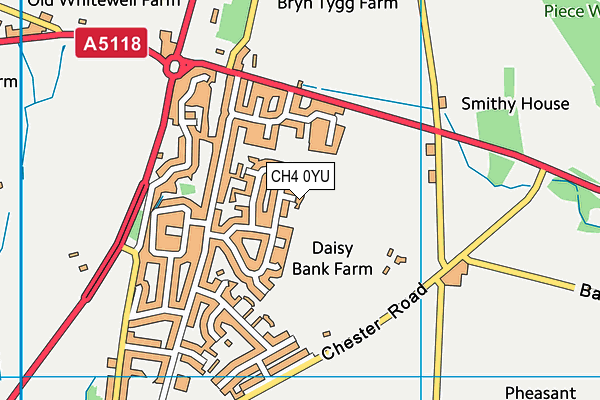 CH4 0YU map - OS VectorMap District (Ordnance Survey)