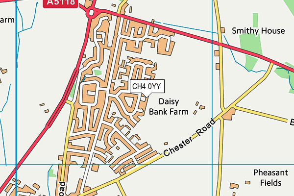 CH4 0YY map - OS VectorMap District (Ordnance Survey)