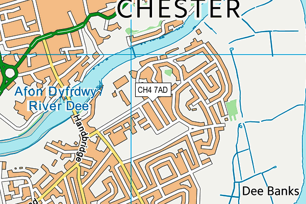 CH4 7AD map - OS VectorMap District (Ordnance Survey)