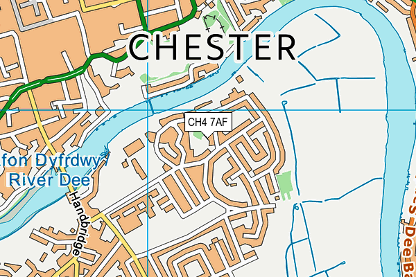 CH4 7AF map - OS VectorMap District (Ordnance Survey)