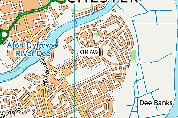 CH4 7AG map - OS VectorMap District (Ordnance Survey)