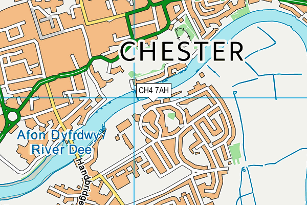 CH4 7AH map - OS VectorMap District (Ordnance Survey)