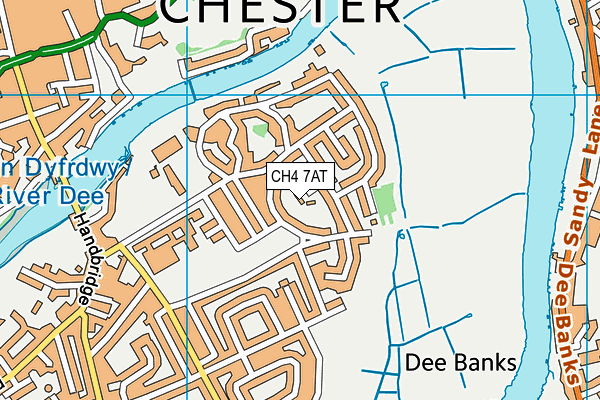 CH4 7AT map - OS VectorMap District (Ordnance Survey)
