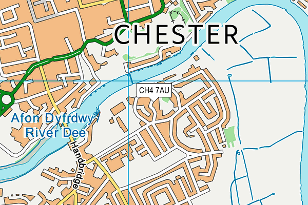 CH4 7AU map - OS VectorMap District (Ordnance Survey)