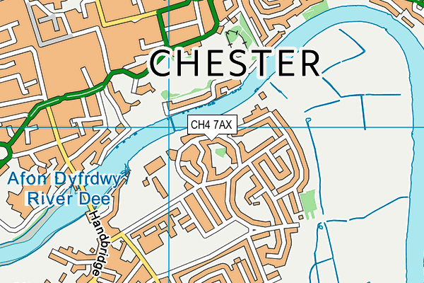 CH4 7AX map - OS VectorMap District (Ordnance Survey)