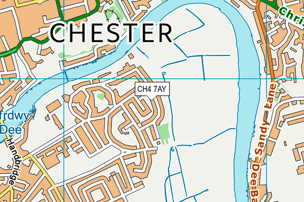 CH4 7AY map - OS VectorMap District (Ordnance Survey)