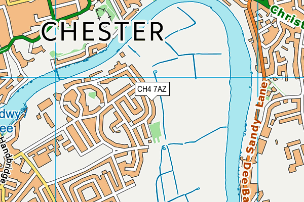 CH4 7AZ map - OS VectorMap District (Ordnance Survey)