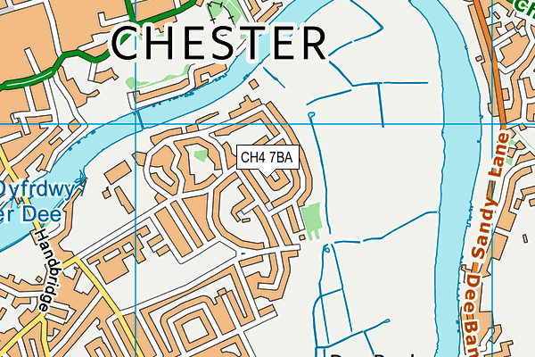 CH4 7BA map - OS VectorMap District (Ordnance Survey)