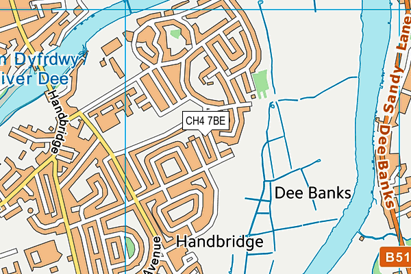 CH4 7BE map - OS VectorMap District (Ordnance Survey)