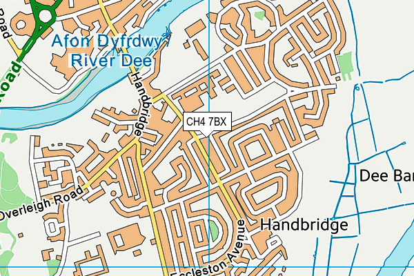 CH4 7BX map - OS VectorMap District (Ordnance Survey)