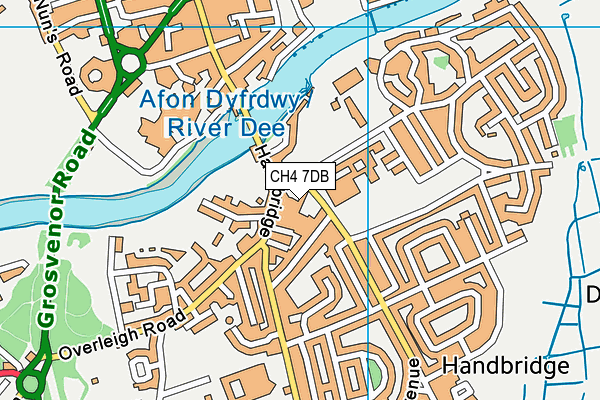 CH4 7DB map - OS VectorMap District (Ordnance Survey)