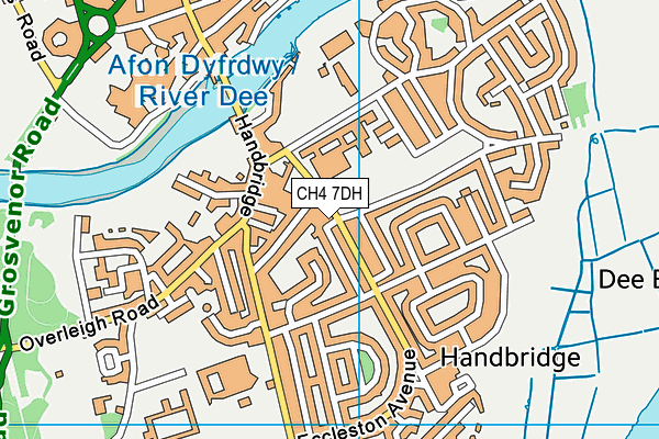 CH4 7DH map - OS VectorMap District (Ordnance Survey)