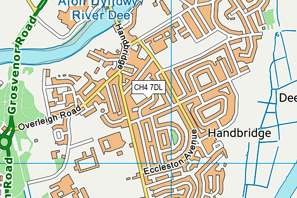 CH4 7DL map - OS VectorMap District (Ordnance Survey)