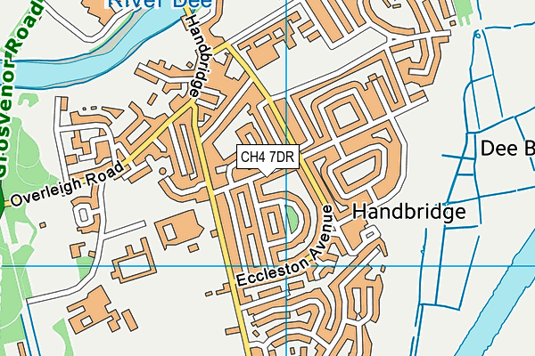 CH4 7DR map - OS VectorMap District (Ordnance Survey)