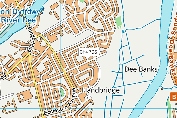 CH4 7DS map - OS VectorMap District (Ordnance Survey)