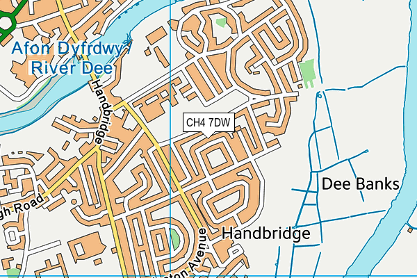 CH4 7DW map - OS VectorMap District (Ordnance Survey)