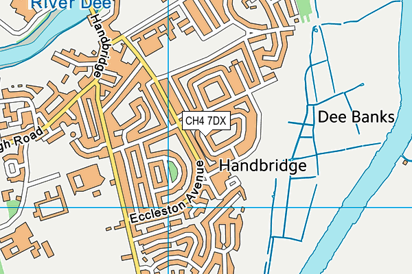 CH4 7DX map - OS VectorMap District (Ordnance Survey)