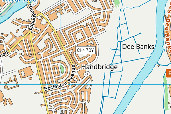 CH4 7DY map - OS VectorMap District (Ordnance Survey)