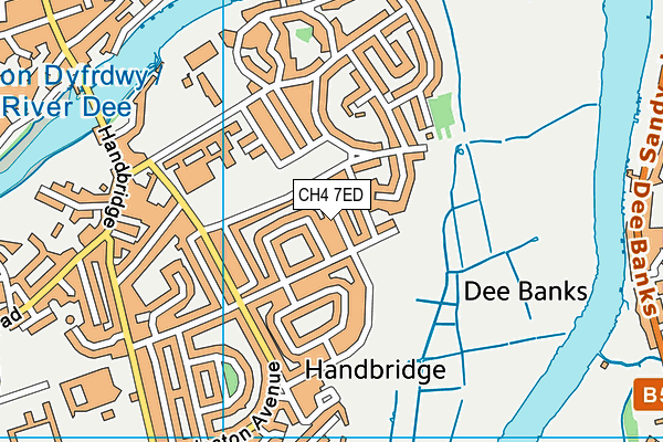 CH4 7ED map - OS VectorMap District (Ordnance Survey)