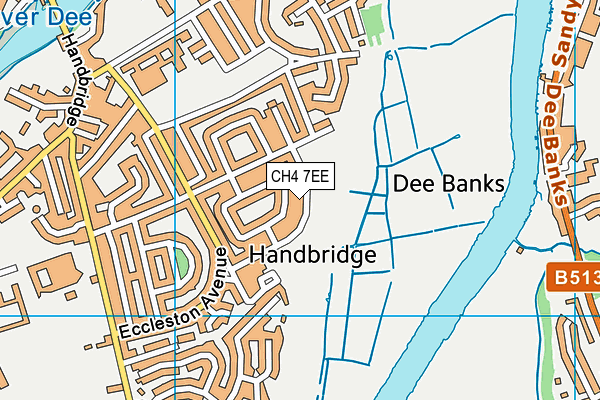 CH4 7EE map - OS VectorMap District (Ordnance Survey)