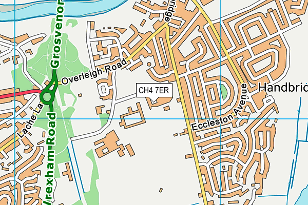 West Cheshire College (Hanbridge Campus) (Closed) map (CH4 7ER) - OS VectorMap District (Ordnance Survey)