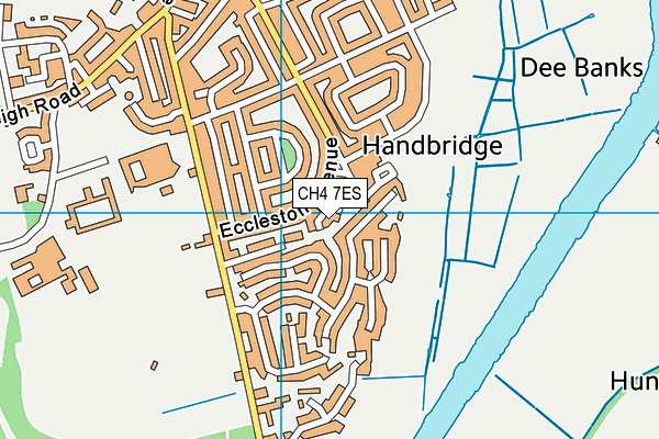 CH4 7ES map - OS VectorMap District (Ordnance Survey)