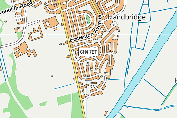 CH4 7ET map - OS VectorMap District (Ordnance Survey)