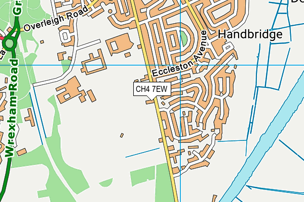 CH4 7EW map - OS VectorMap District (Ordnance Survey)